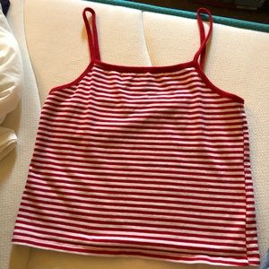 John Galt striped cropped top